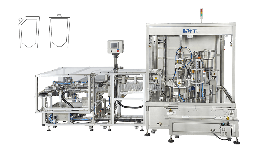 Pre-Made Spouted Pouch Filling and Capping Machine